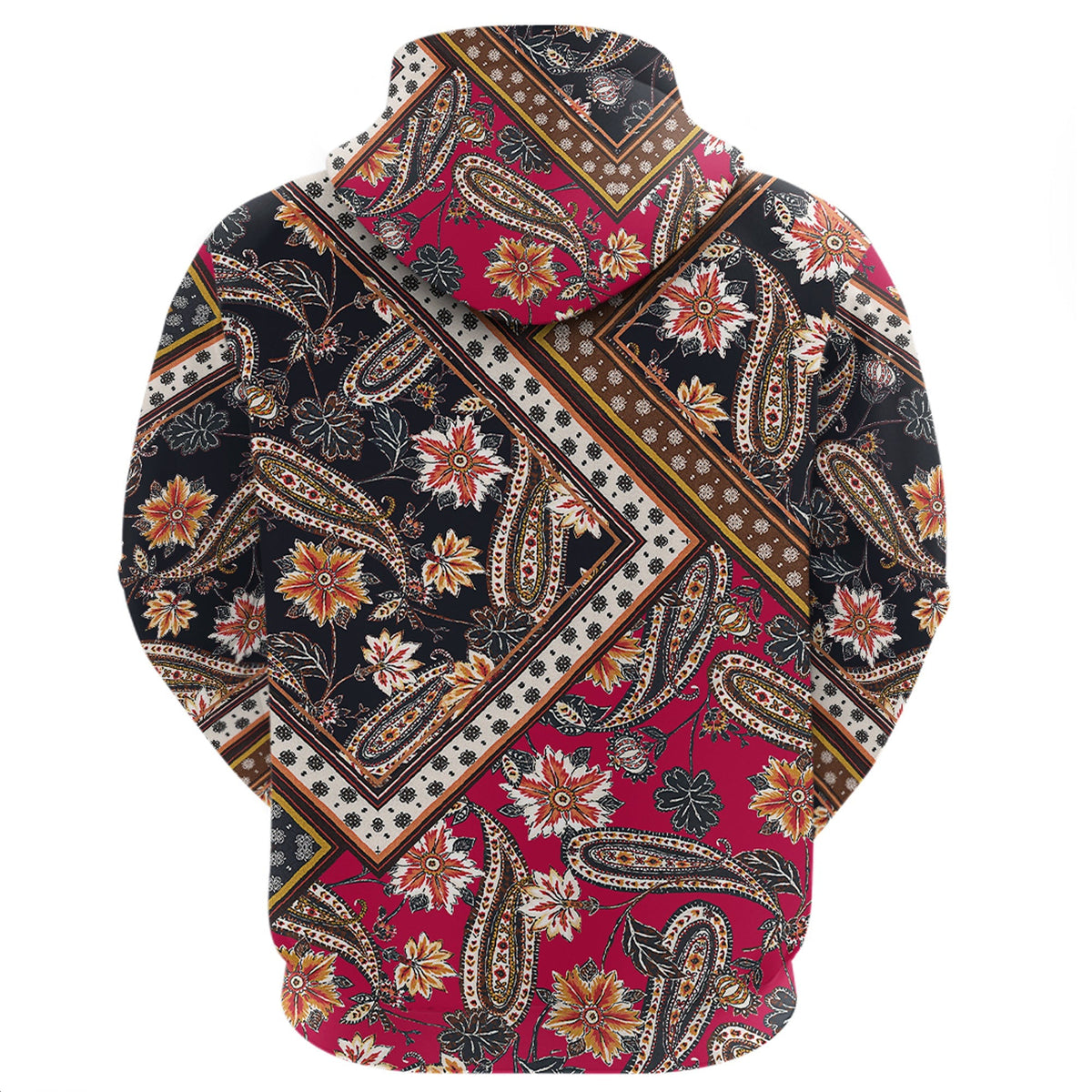 Paisley Bandana Hoodie Pattern Seamless Ver.85 RLT13 - Wonder Print Shop