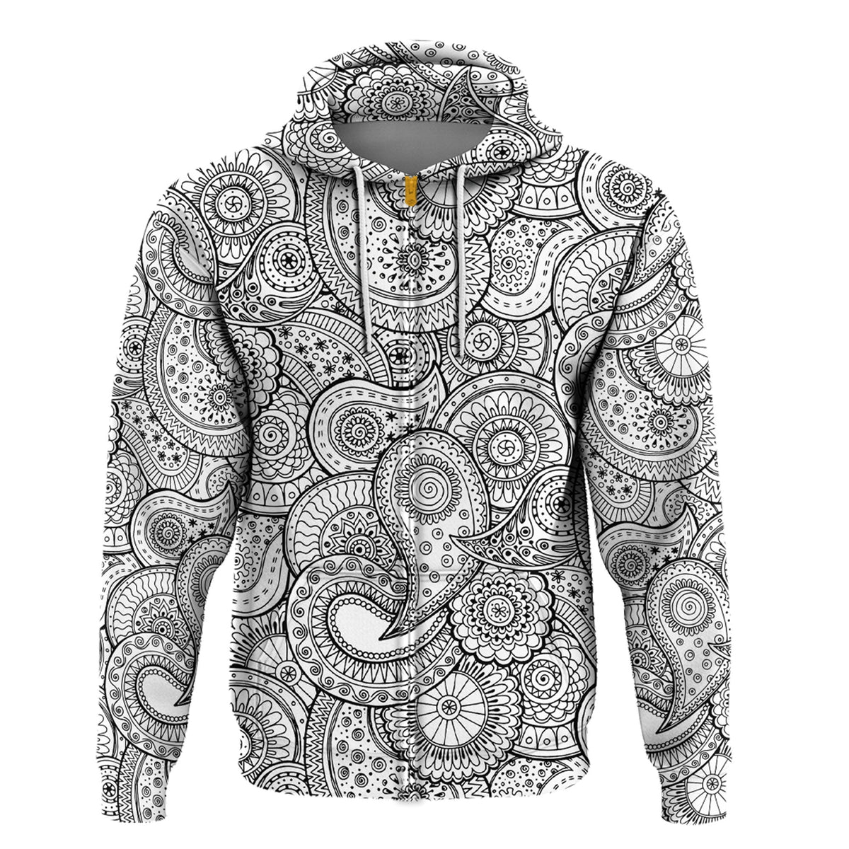 Paisley Bandana Hoodie Pattern Seamless Ver.91 RLT13 - Wonder Print Shop