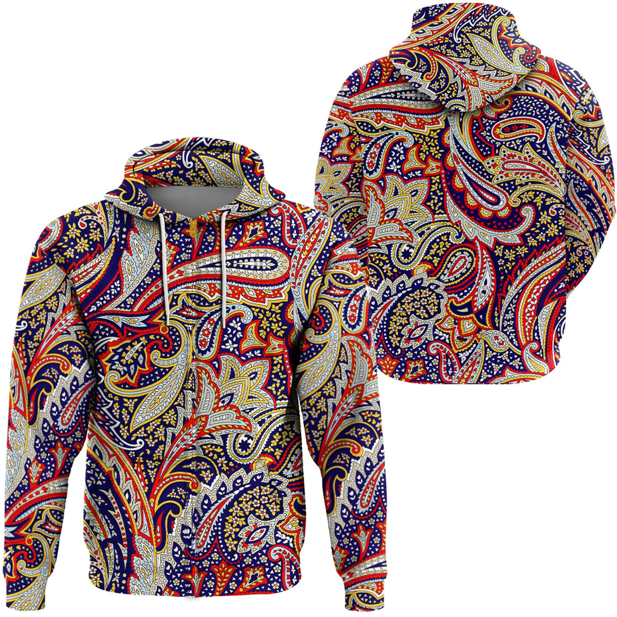 Paisley Bandana Hoodie Pattern Seamless Ver.98 RLT13 - Wonder Print Shop