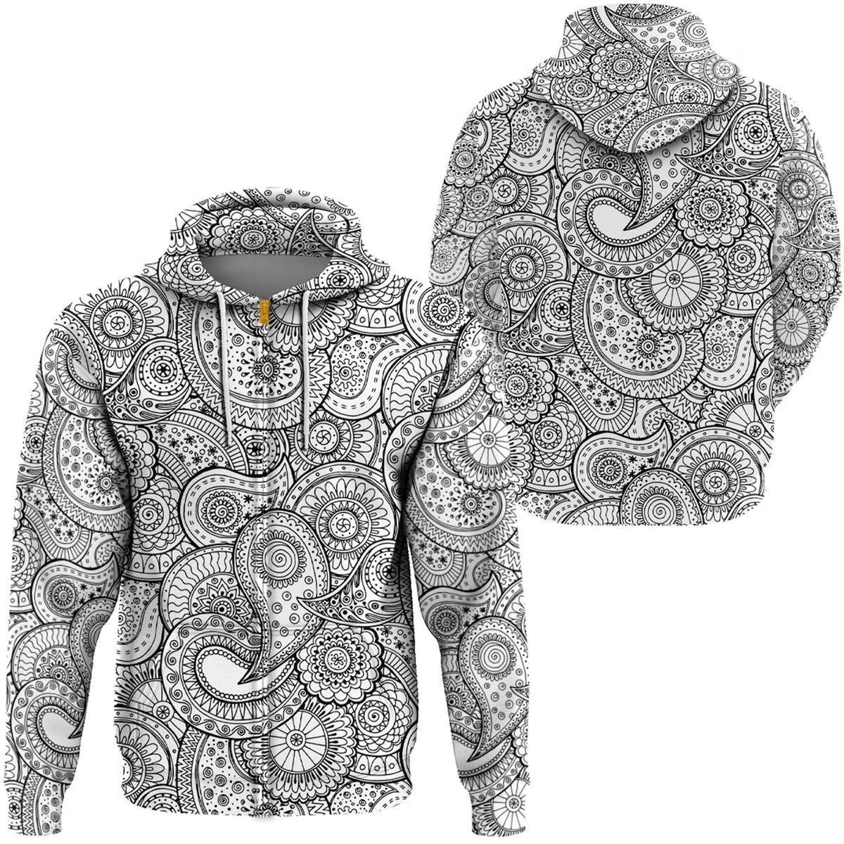 Paisley Bandana Hoodie Pattern Seamless Ver.91 RLT13 - Wonder Print Shop
