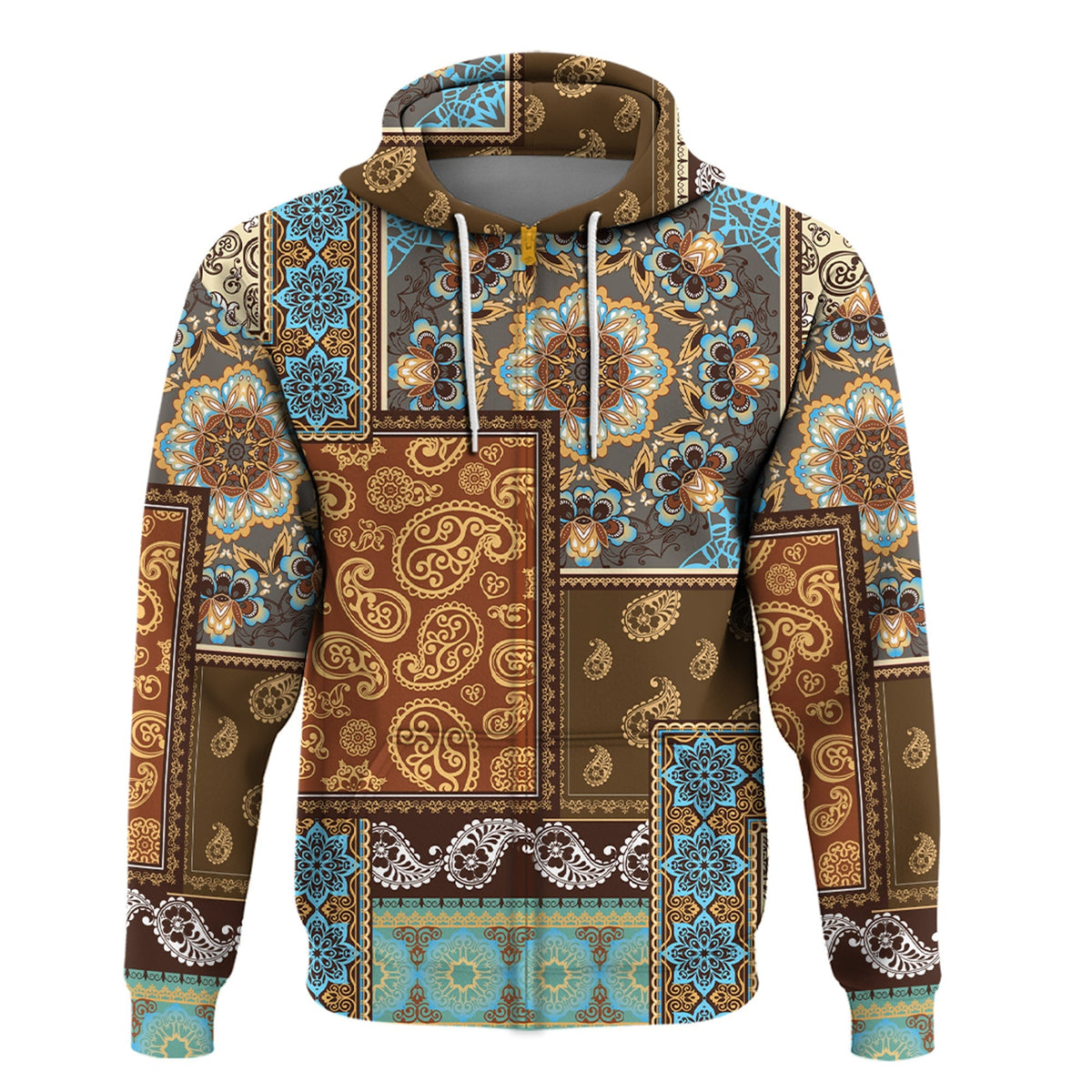 Paisley Bandana Hoodie Pattern Seamless Ver.95 RLT13 - Wonder Print Shop
