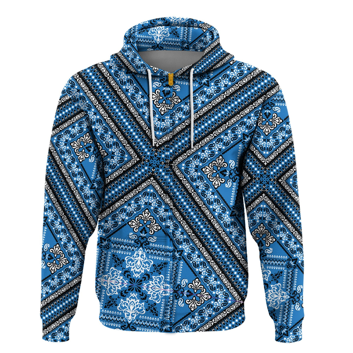 Paisley Bandana Hoodie Pattern Seamless Ver.74 RLT13 - Wonder Print Shop
