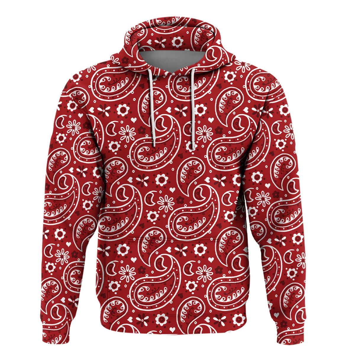 Paisley Bandana Hoodie Pattern Seamless Ver.65 RLT13 - Wonder Print Shop