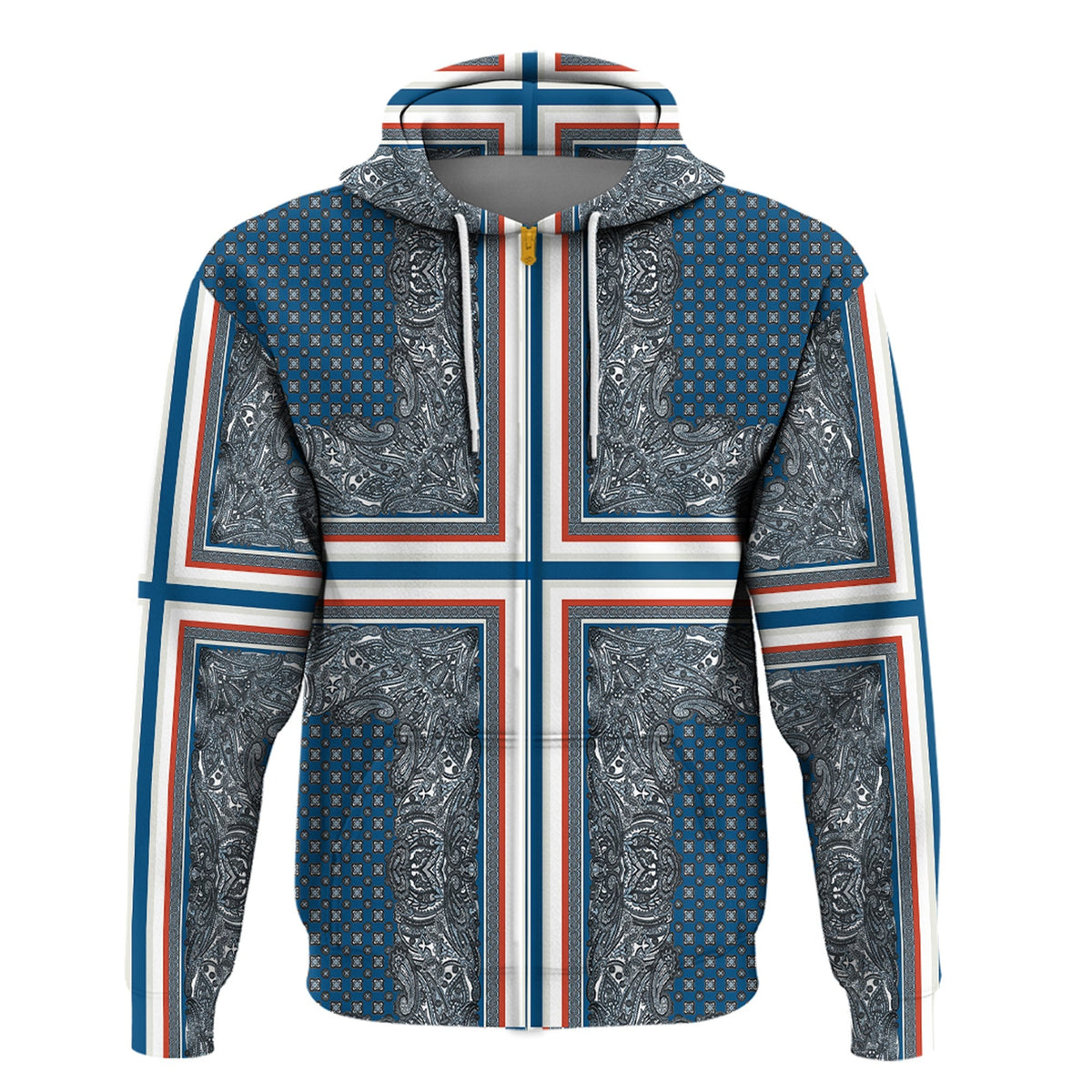 Paisley Bandana Hoodie Pattern Seamless Ver.80 RLT13 - Wonder Print Shop