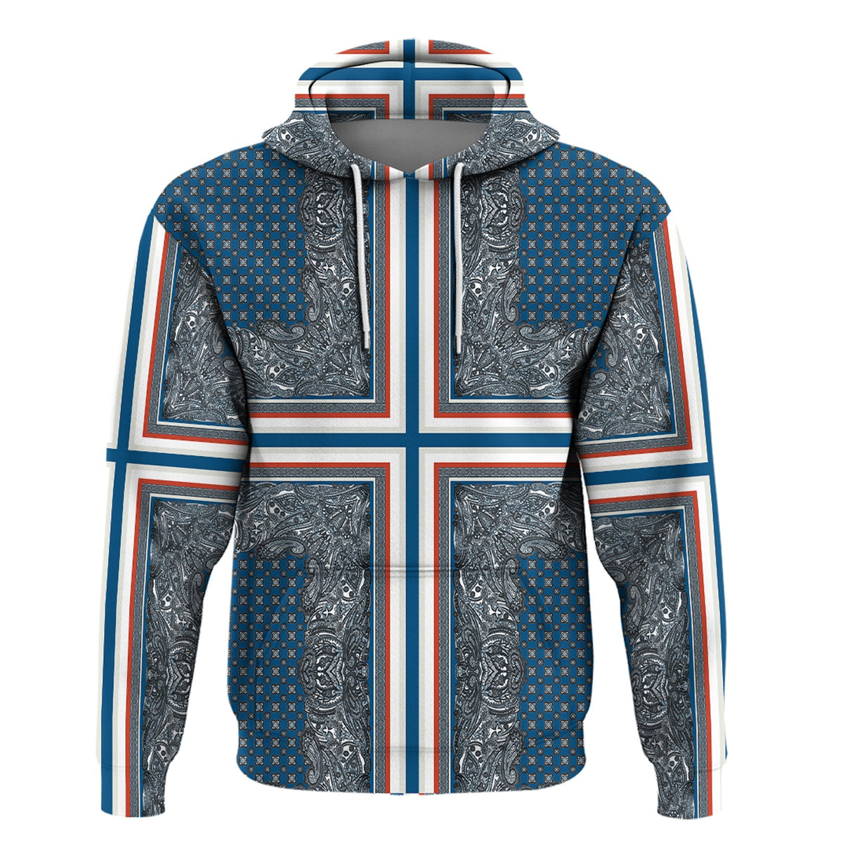 Paisley Bandana Hoodie Pattern Seamless Ver.80 RLT13 - Wonder Print Shop