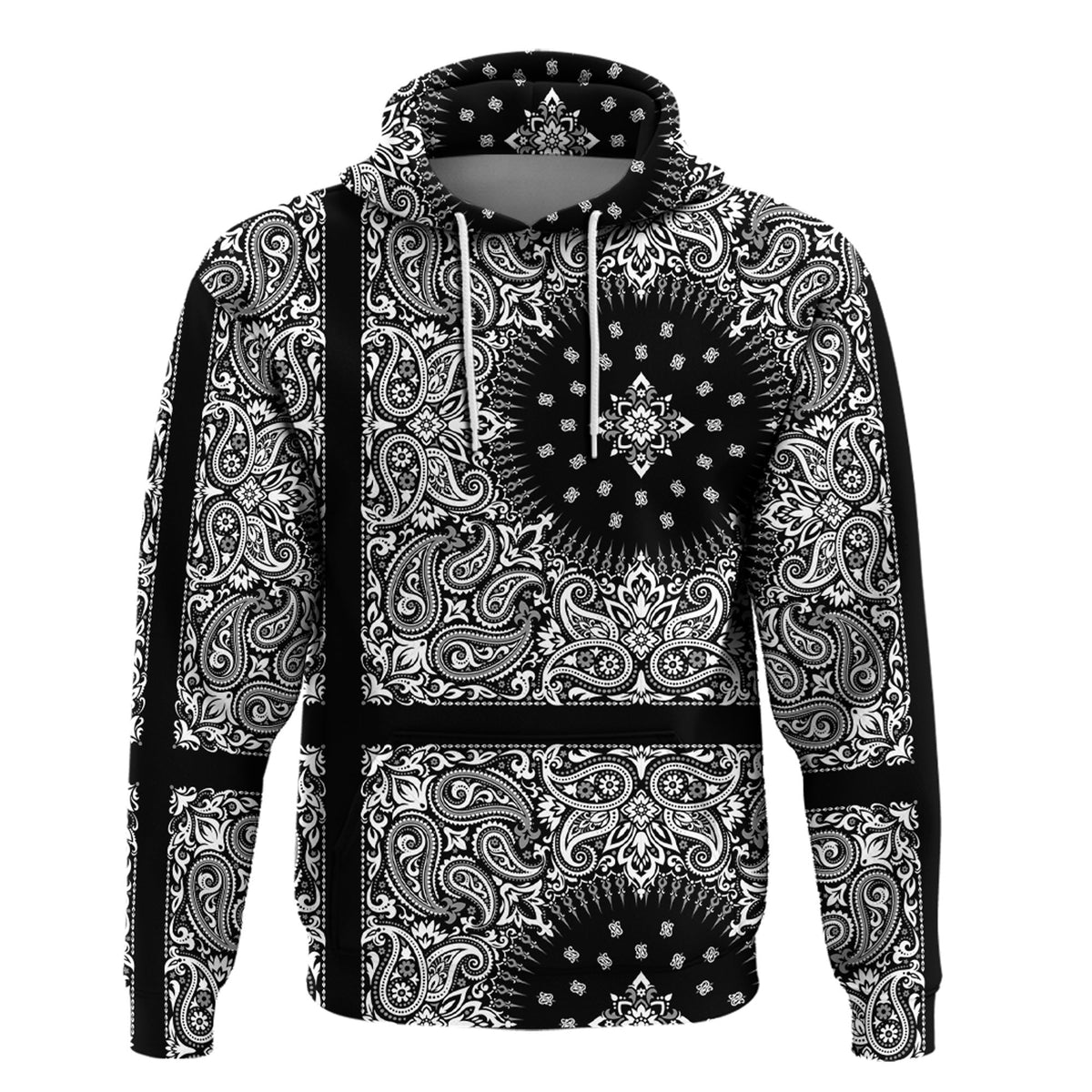 Paisley Bandana Hoodie Pattern Seamless Ver.50 RLT13 - Wonder Print Shop