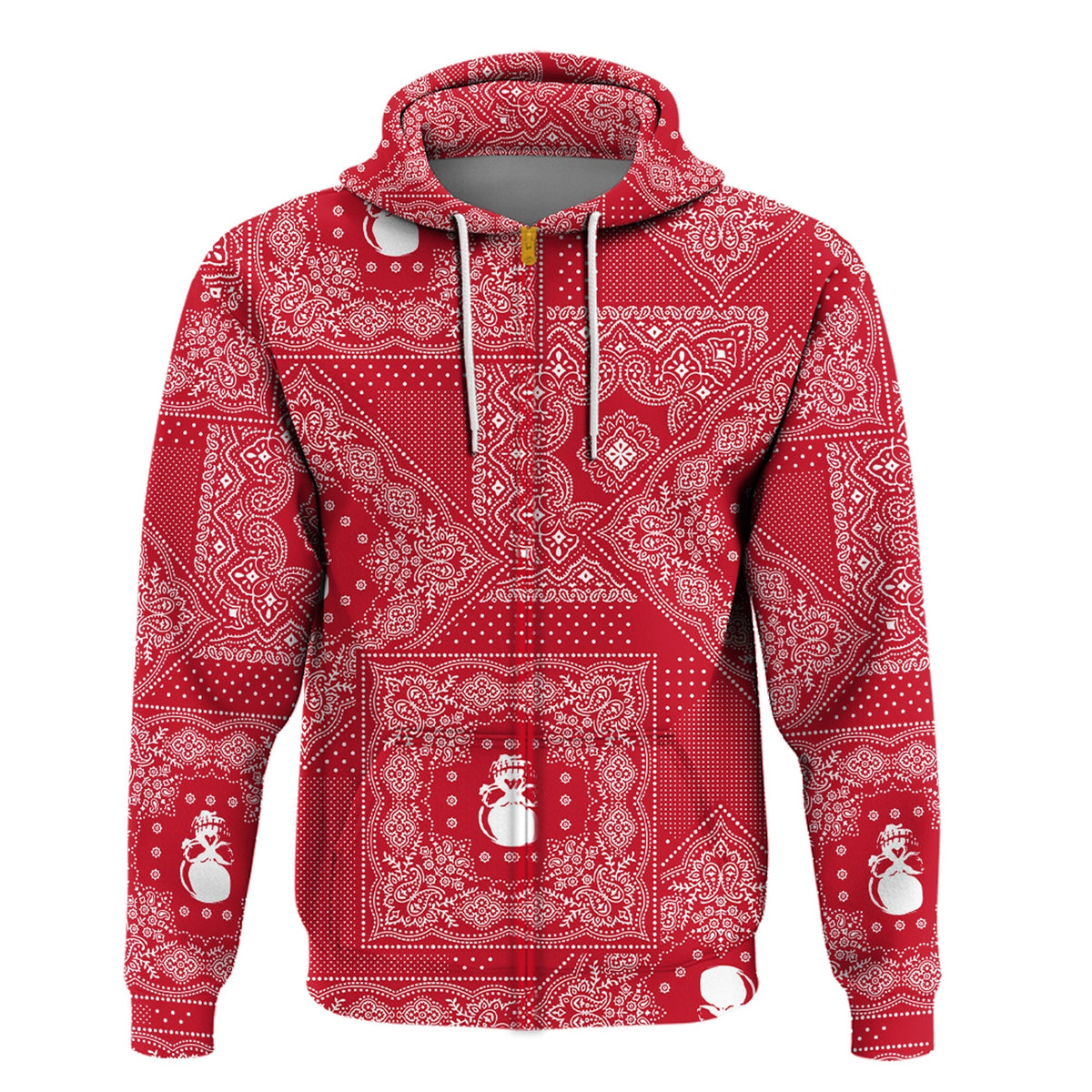 Paisley Bandana Hoodie Pattern Seamless Ver.75 RLT13 - Wonder Print Shop