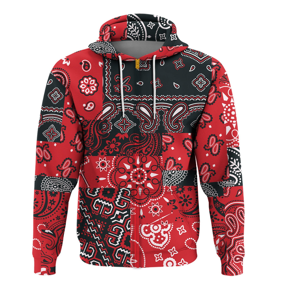Paisley Bandana Hoodie Pattern Seamless Ver.67 RLT13 - Wonder Print Shop