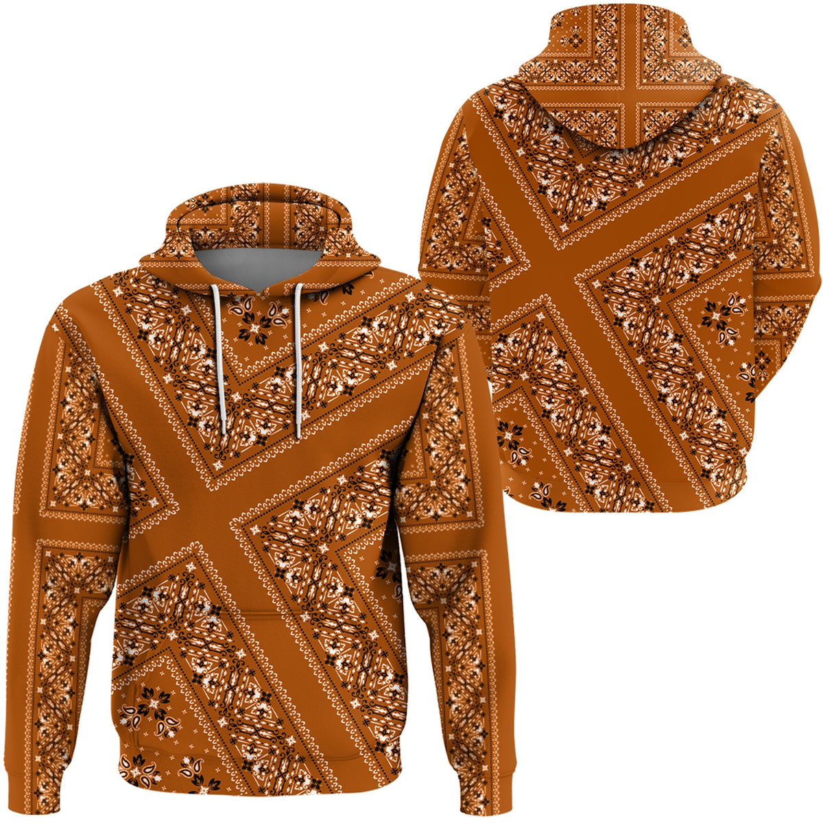 Paisley Bandana Hoodie Pattern Seamless Ver.78 RLT13 - Wonder Print Shop