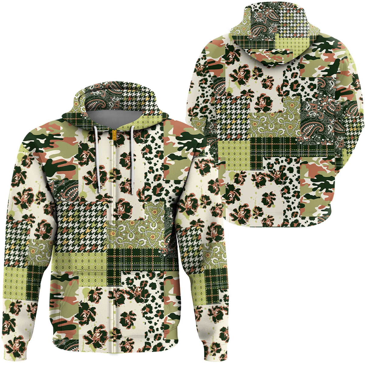 Paisley Bandana Hoodie Pattern Seamless Ver.69 RLT13 - Wonder Print Shop