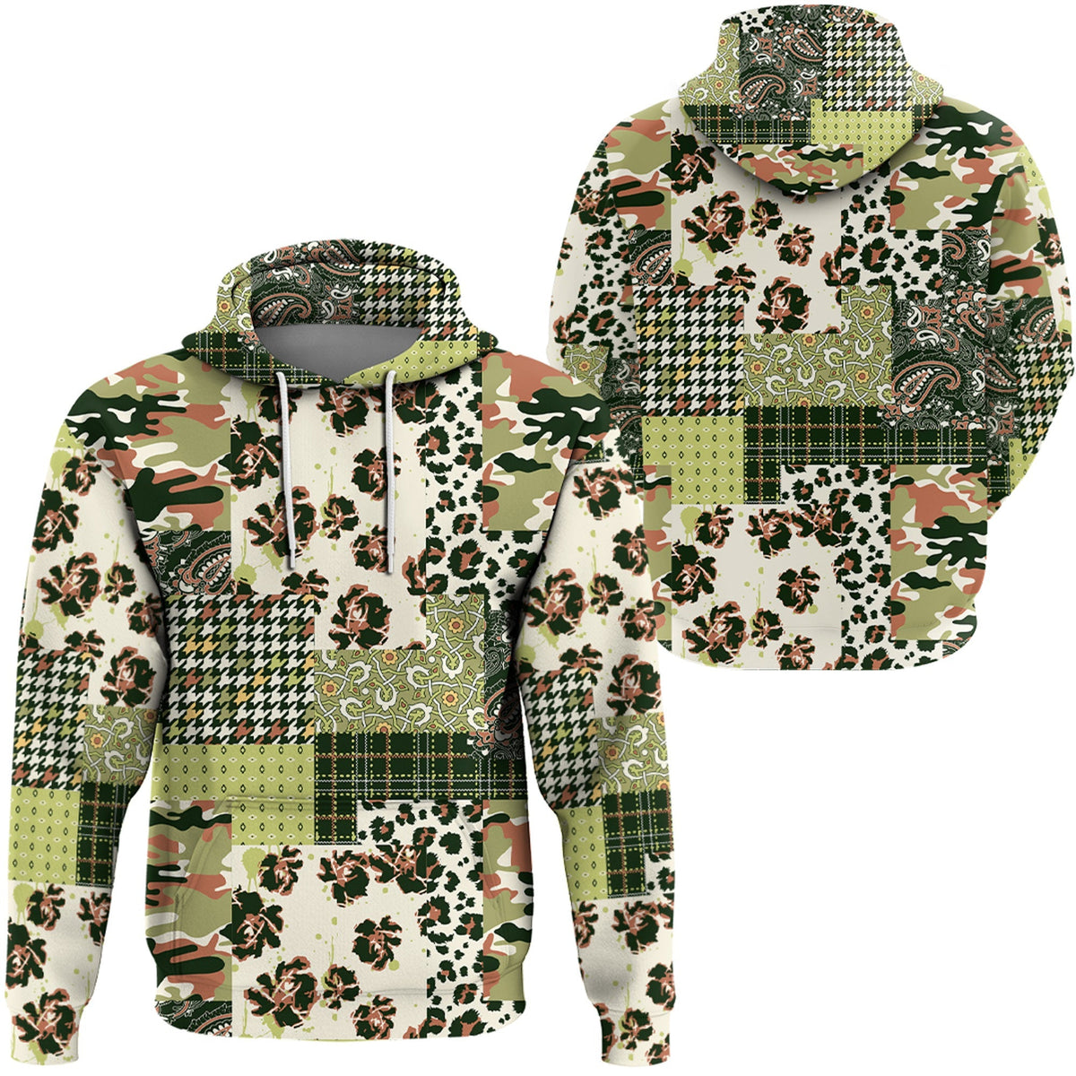 Paisley Bandana Hoodie Pattern Seamless Ver.69 RLT13 - Wonder Print Shop