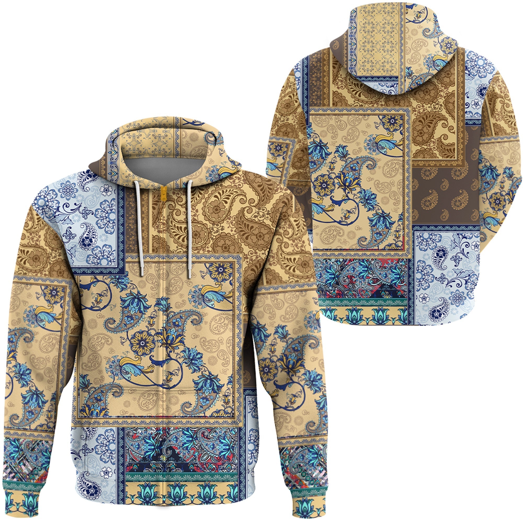 Paisley Bandana Hoodie Pattern Seamless Ver.51 RLT13 - Wonder Print Shop