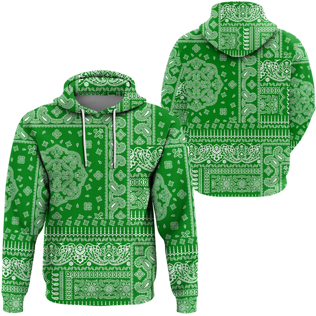 Paisley Bandana Hoodie Pattern Seamless Ver.76 RLT13 - Wonder Print Shop