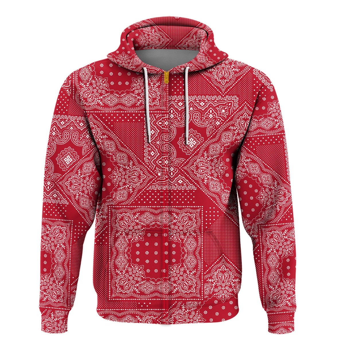 Paisley Bandana Hoodie Pattern Seamless Ver.64 RLT13 - Wonder Print Shop