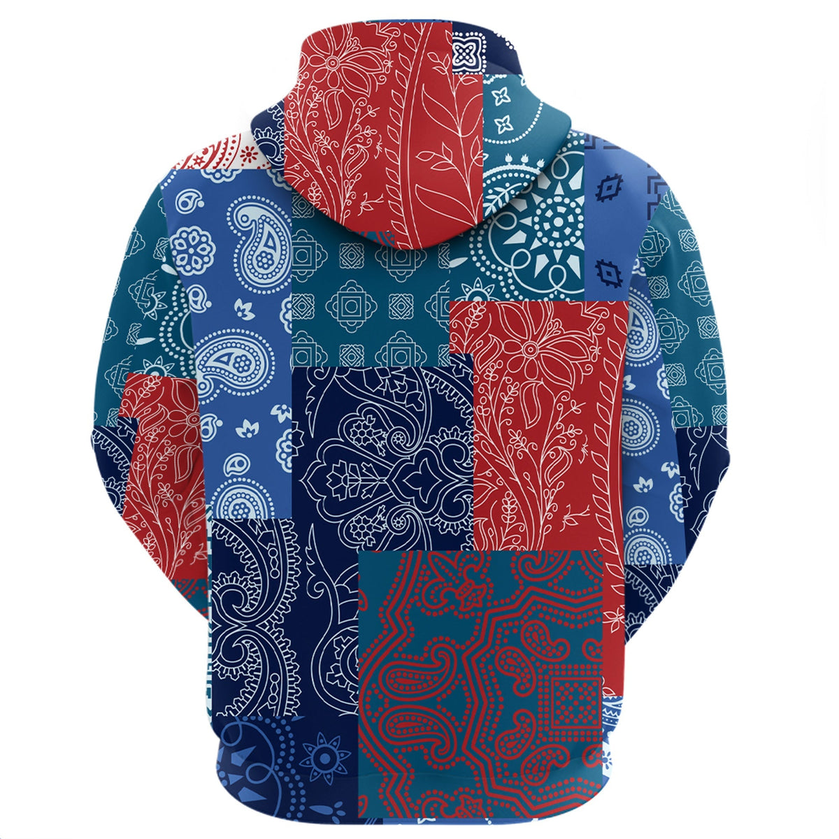 Paisley Bandana Hoodie Pattern Seamless Ver.63 RLT13 - Wonder Print Shop
