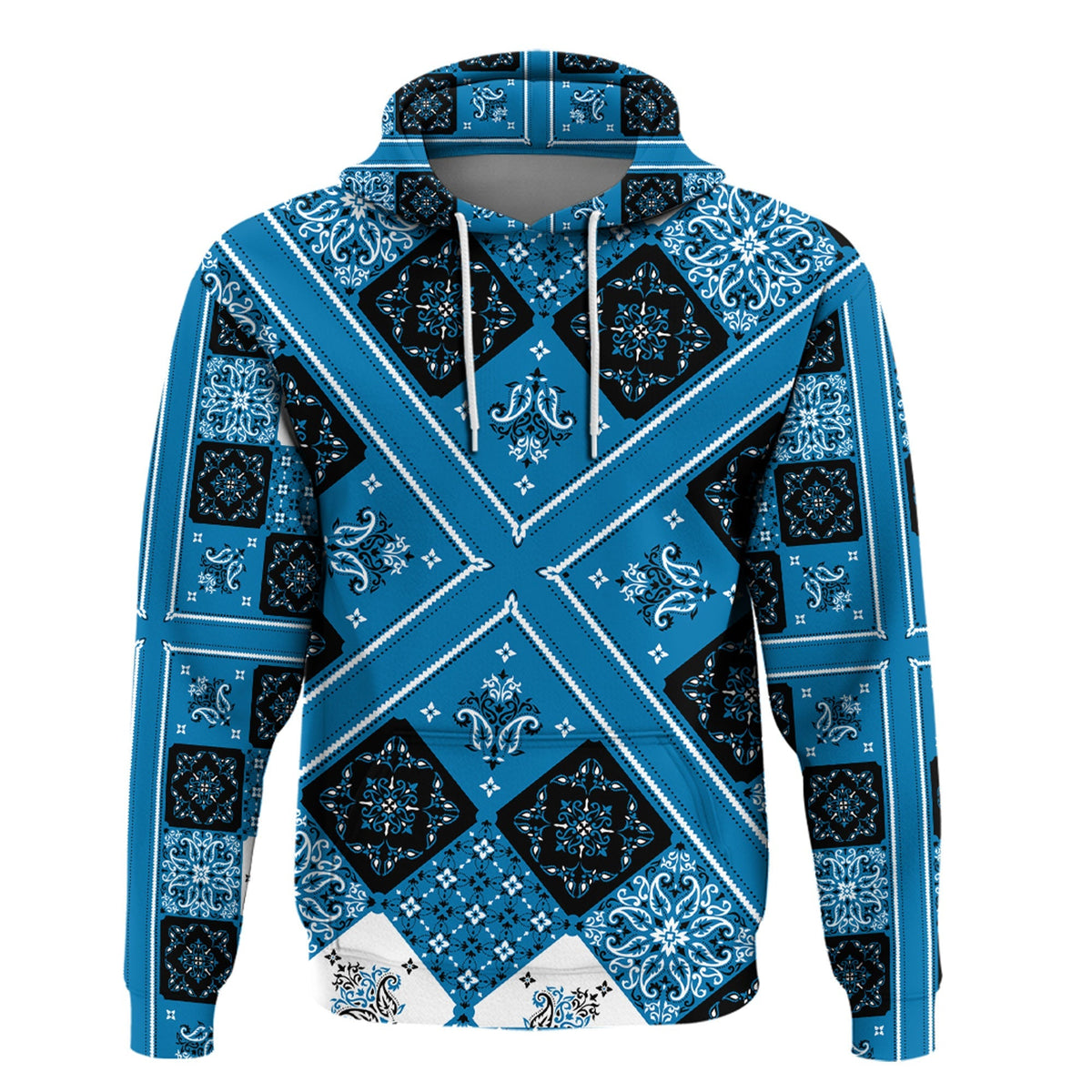 Paisley Bandana Hoodie Pattern Seamless Ver.73 RLT13 - Wonder Print Shop