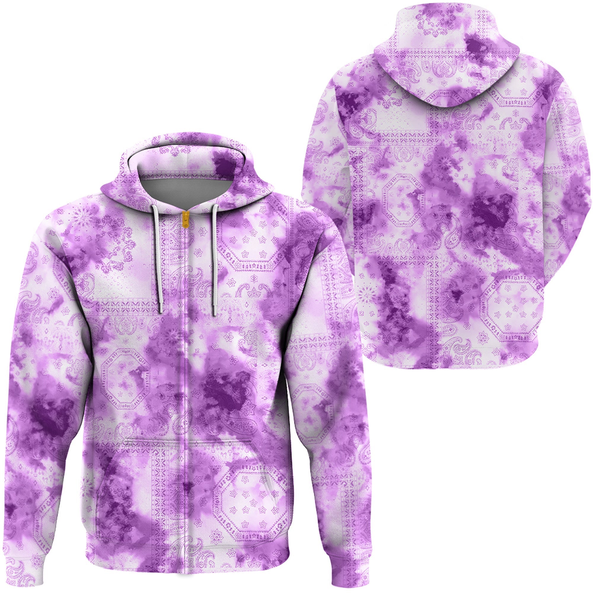 Paisley Bandana Hoodie Pattern Seamless Ver.57 RLT13 - Wonder Print Shop