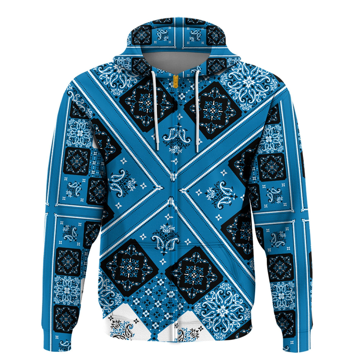 Paisley Bandana Hoodie Pattern Seamless Ver.73 RLT13 - Wonder Print Shop