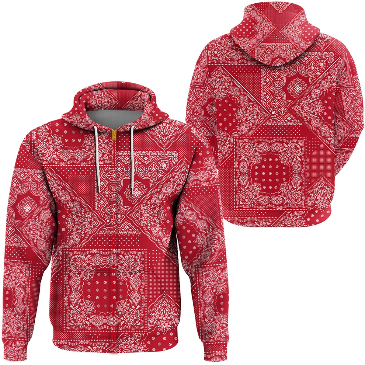 Paisley Bandana Hoodie Pattern Seamless Ver.64 RLT13 - Wonder Print Shop