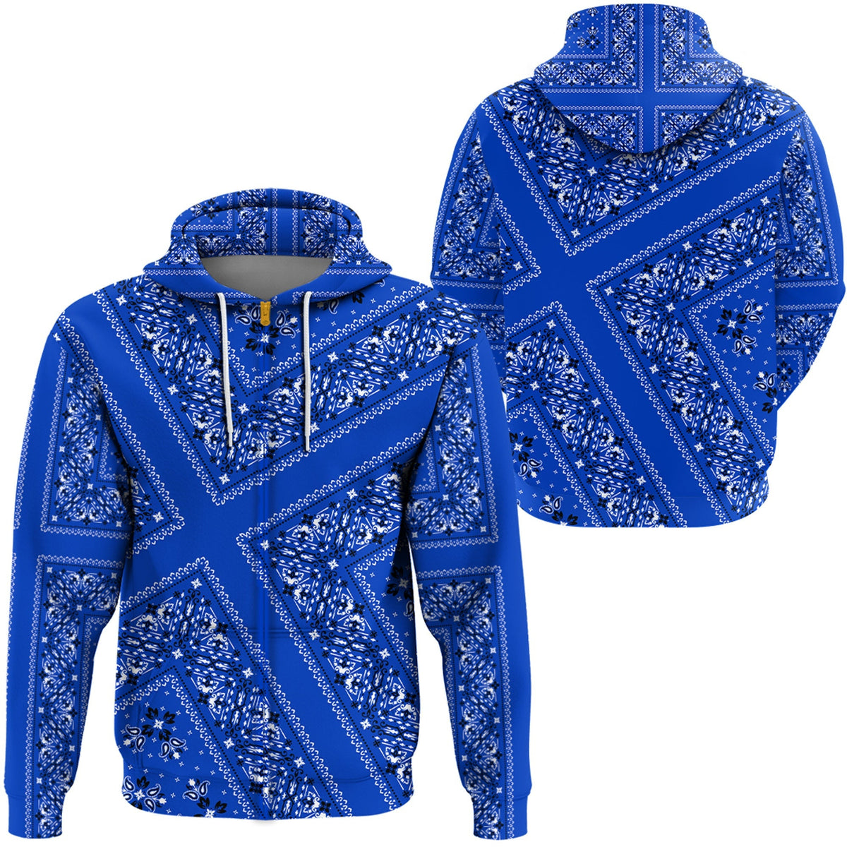 Paisley Bandana Hoodie Pattern Seamless Ver.79 RLT13 - Wonder Print Shop