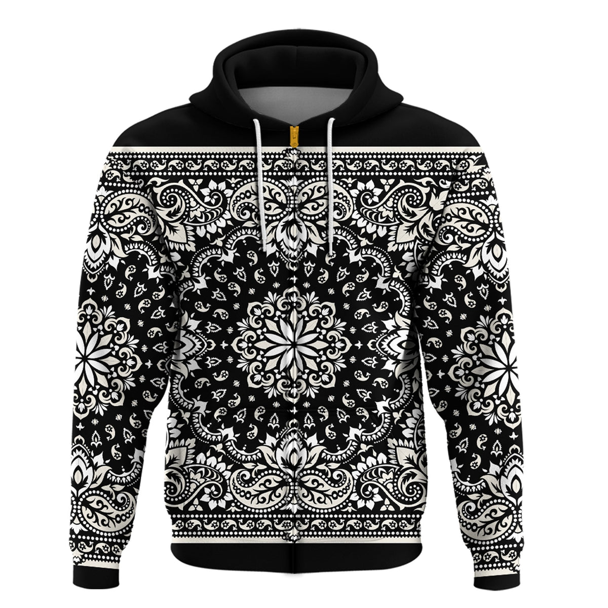Paisley Bandana Hoodie Pattern Seamless Ver.62 RLT13 - Wonder Print Shop