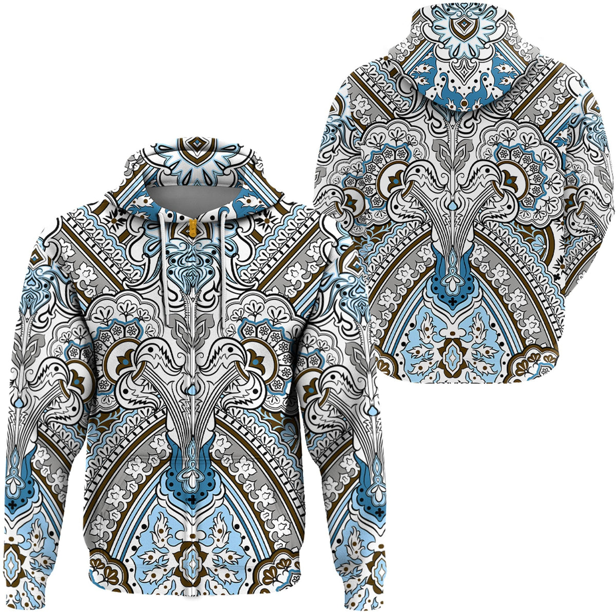 Paisley Bandana Hoodie Pattern Seamless Ver.58 RLT13 - Wonder Print Shop