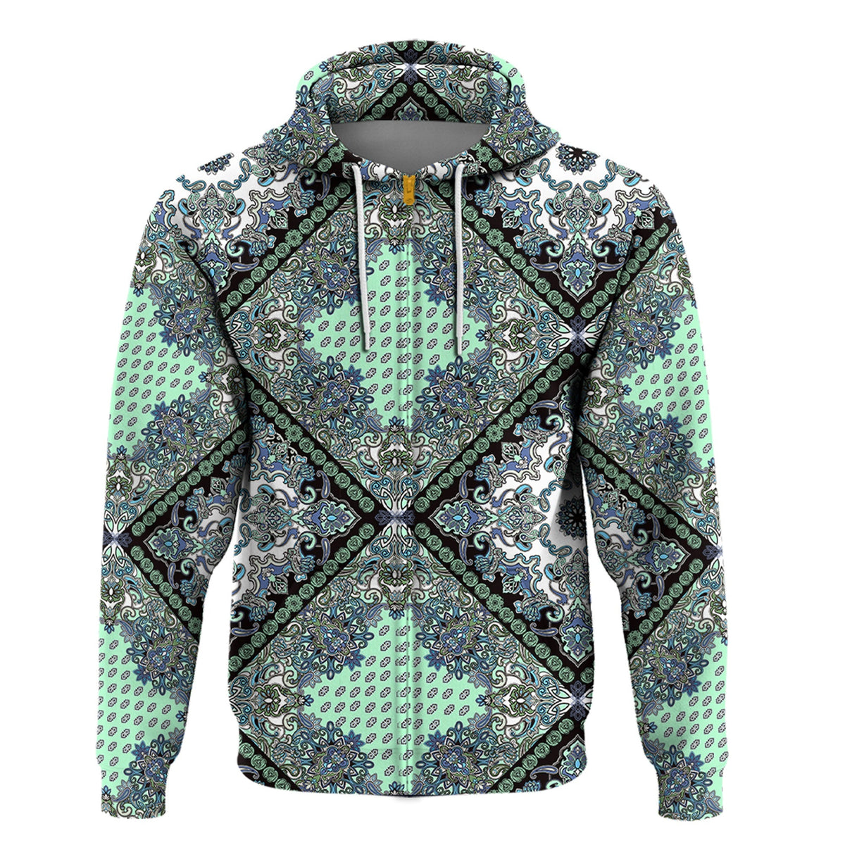Paisley Bandana Hoodie Pattern Seamless Ver.96 RLT13 - Wonder Print Shop