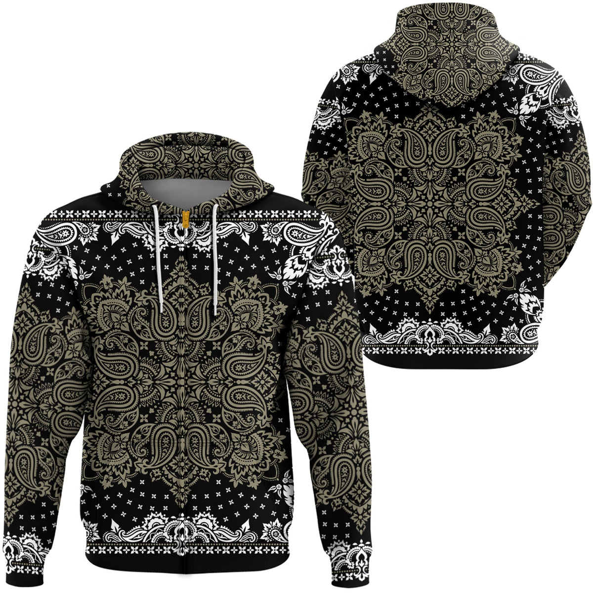 Paisley Bandana Hoodie Pattern Seamless Ver.22 RLT13 - Wonder Print Shop