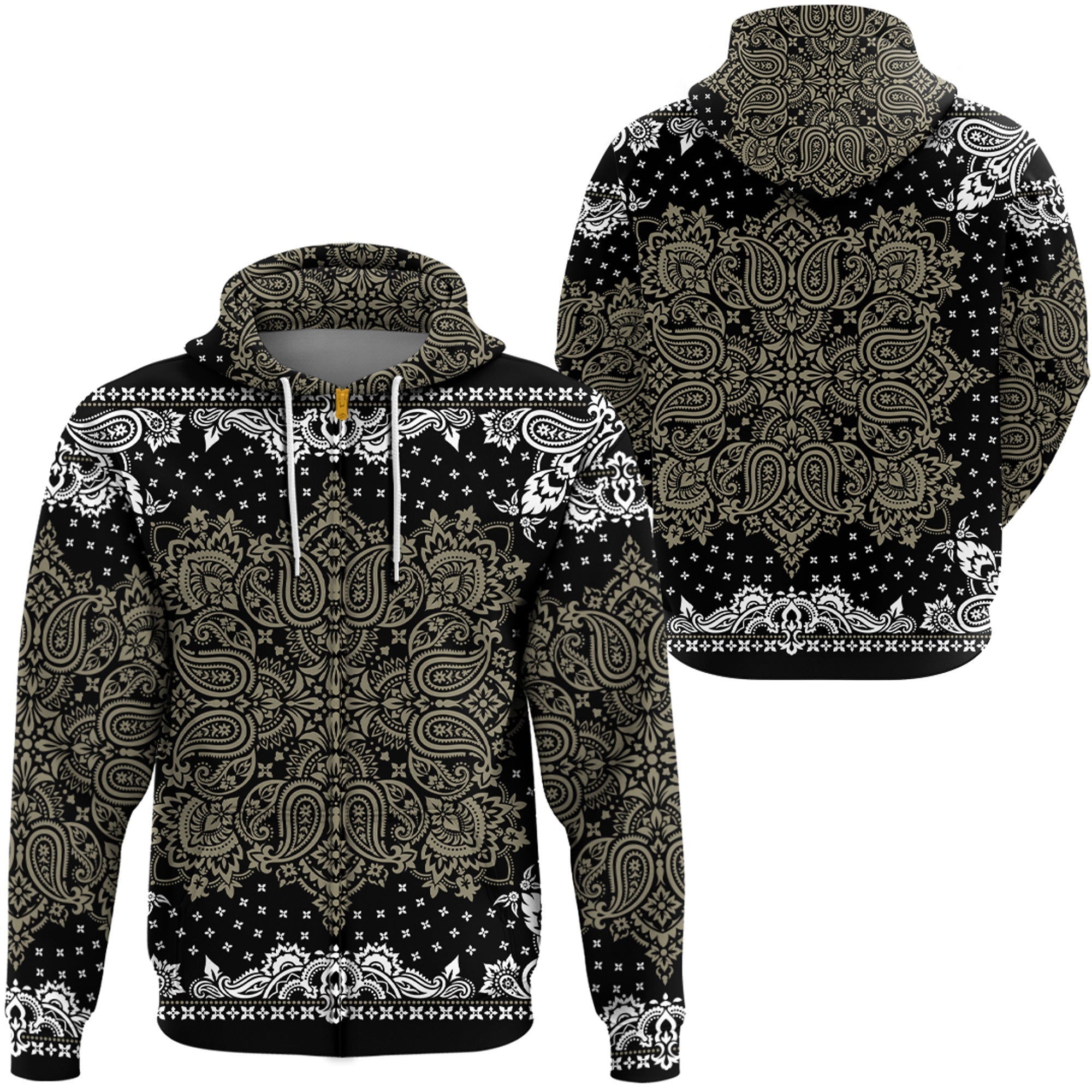 Paisley Bandana Hoodie Pattern Seamless Ver.22 RLT13 - Wonder Print Shop