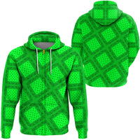 Paisley Bandana Pattern Seamless Green Hoodie RLT13 - Wonder Print Shop