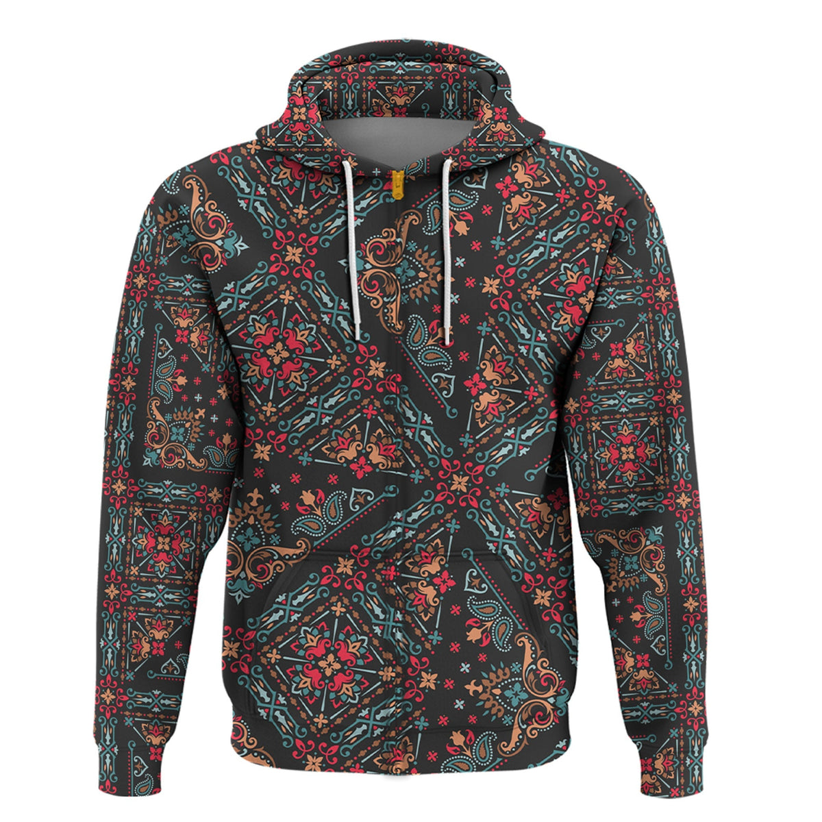 Paisley Bandana Hoodie Pattern Seamless Ver.21 RLT13 - Wonder Print Shop