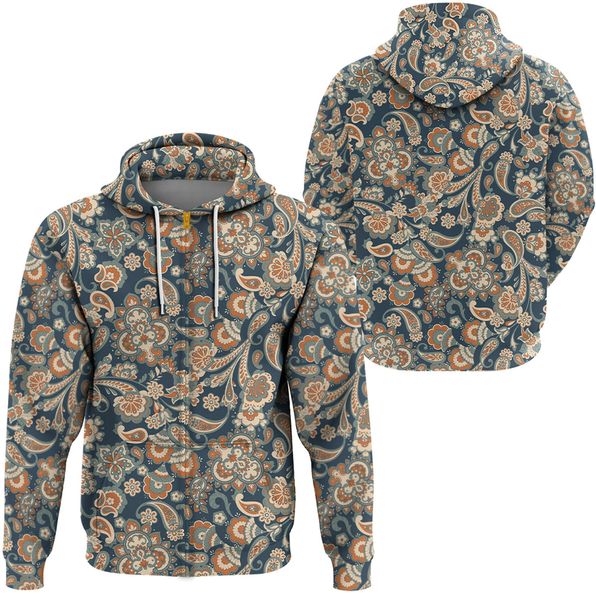 Paisley Bandana Hoodie Pattern Seamless Ver.33 RLT13 - Wonder Print Shop