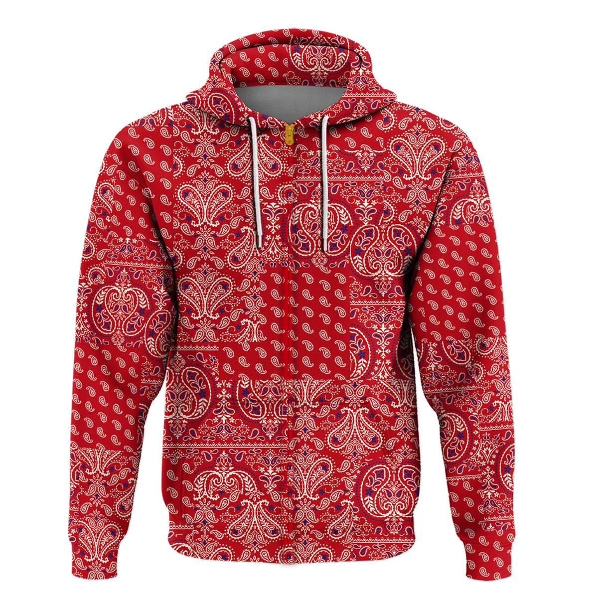 Paisley Bandana Hoodie Pattern Seamless Ver.55 RLT13 - Wonder Print Shop
