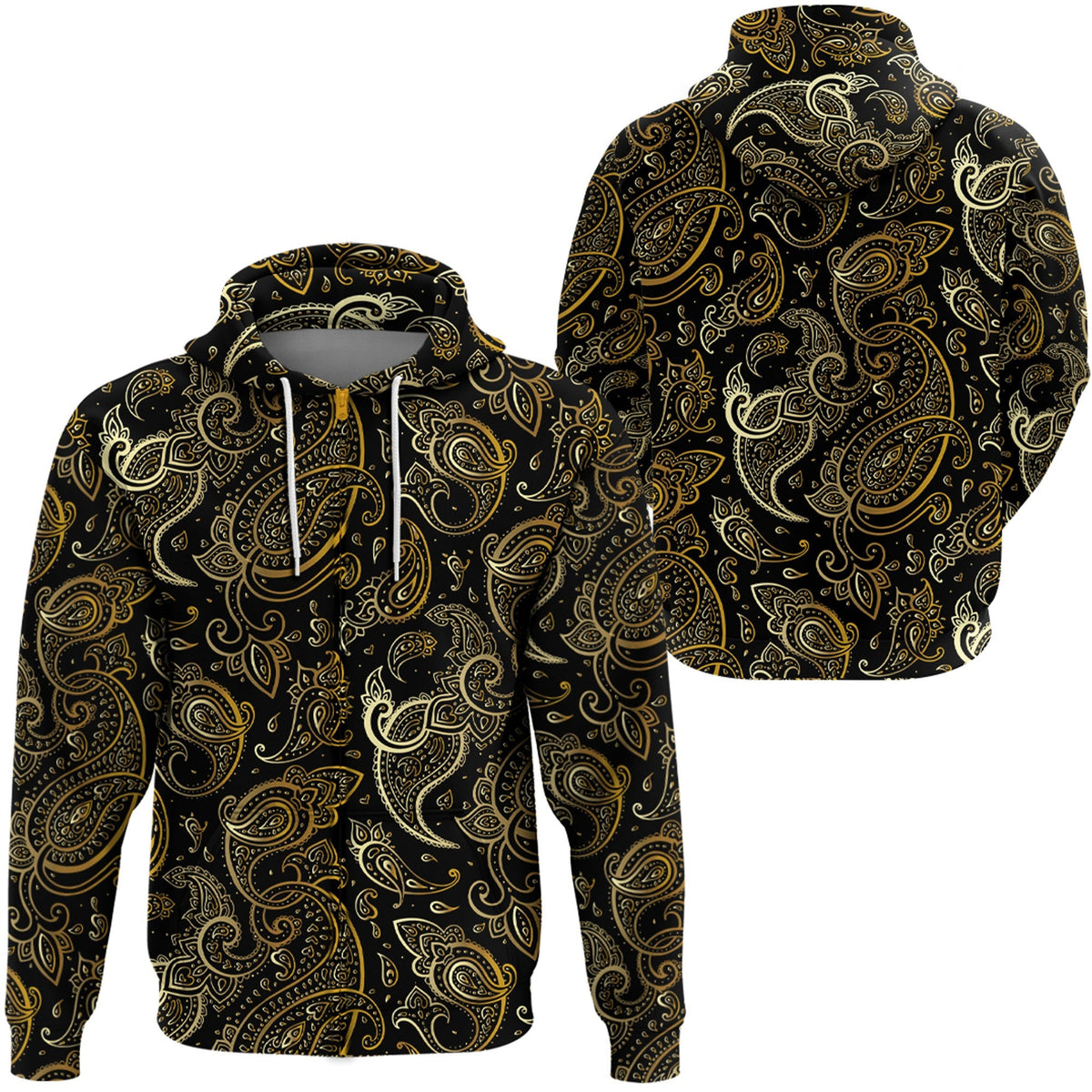 Paisley Bandana Hoodie Pattern Seamless Ver.56 RLT13 - Wonder Print Shop