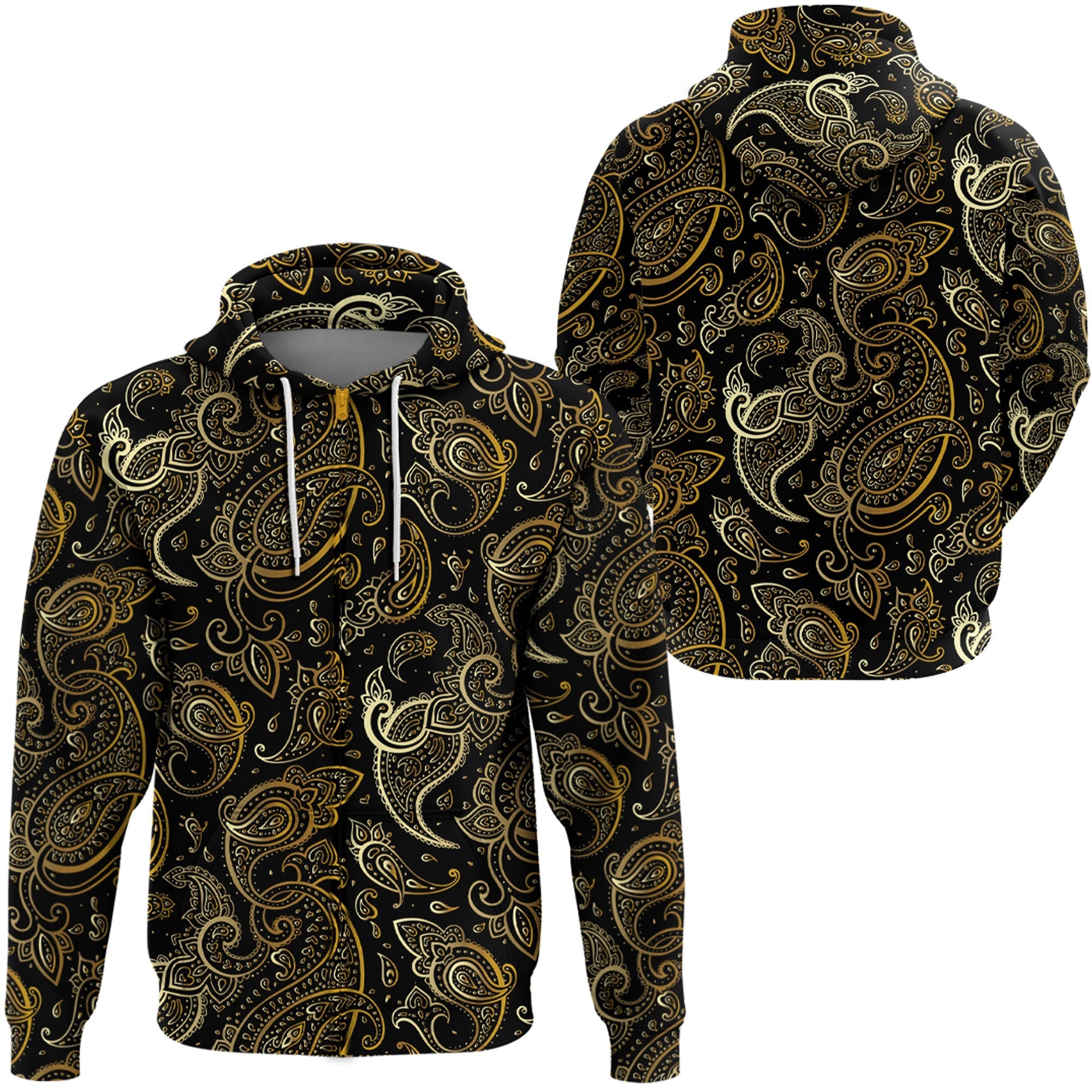 Paisley Bandana Hoodie Pattern Seamless Ver.56 RLT13 - Wonder Print Shop