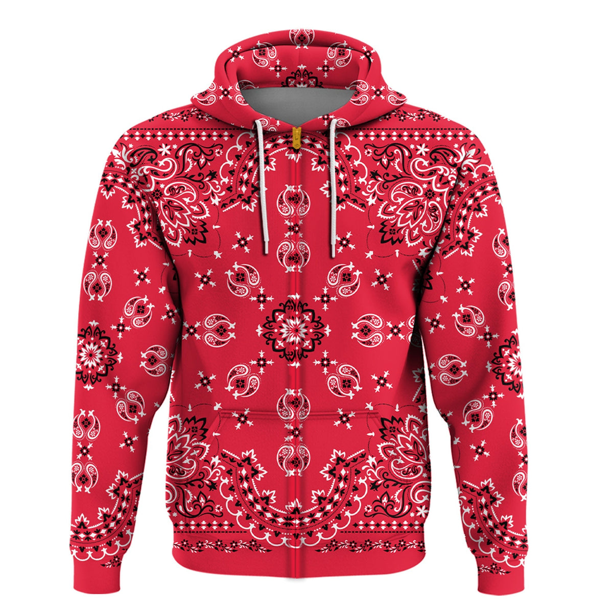 Paisley Bandana Hoodie Pattern Seamless Ver.27 RLT13 - Wonder Print Shop