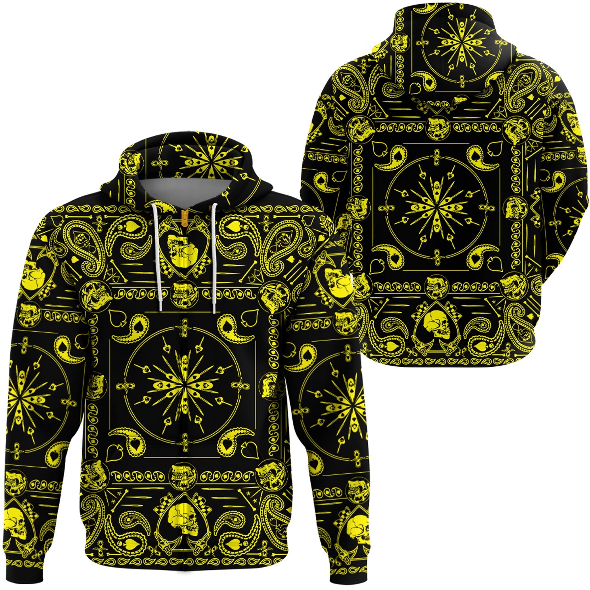 Paisley Bandana Hoodie Pattern Seamless Ver.47 RLT13 - Wonder Print Shop