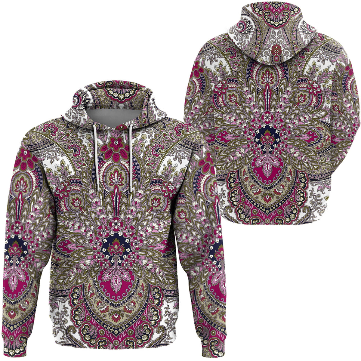 Paisley Bandana Hoodie Pattern Seamless Ver.43 RLT13 - Wonder Print Shop