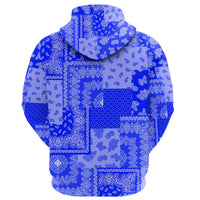 Paisley Bandana Pattern Seamless Blue Hoodie RLT13 - Wonder Print Shop