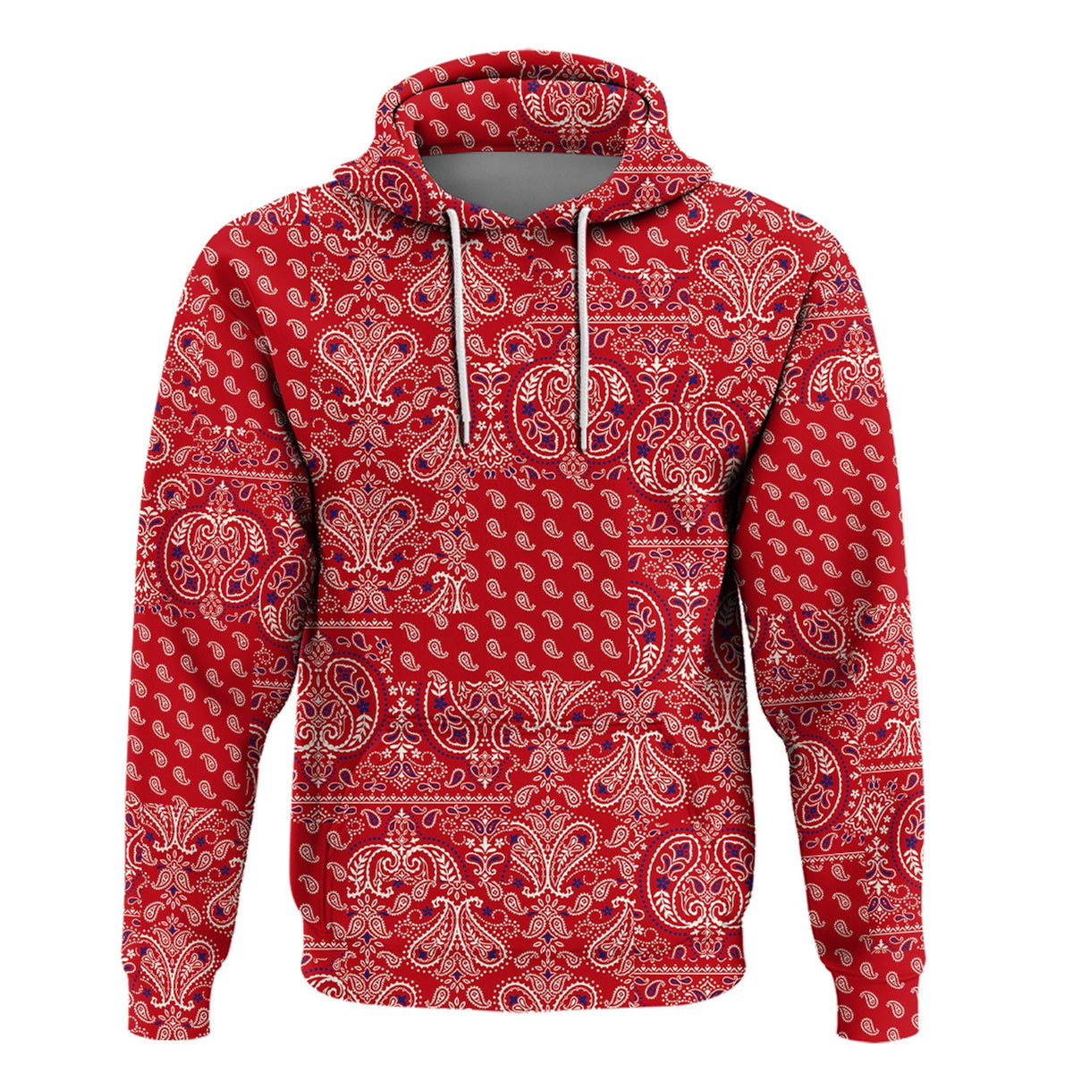 Paisley Bandana Hoodie Pattern Seamless Ver.55 RLT13 - Wonder Print Shop
