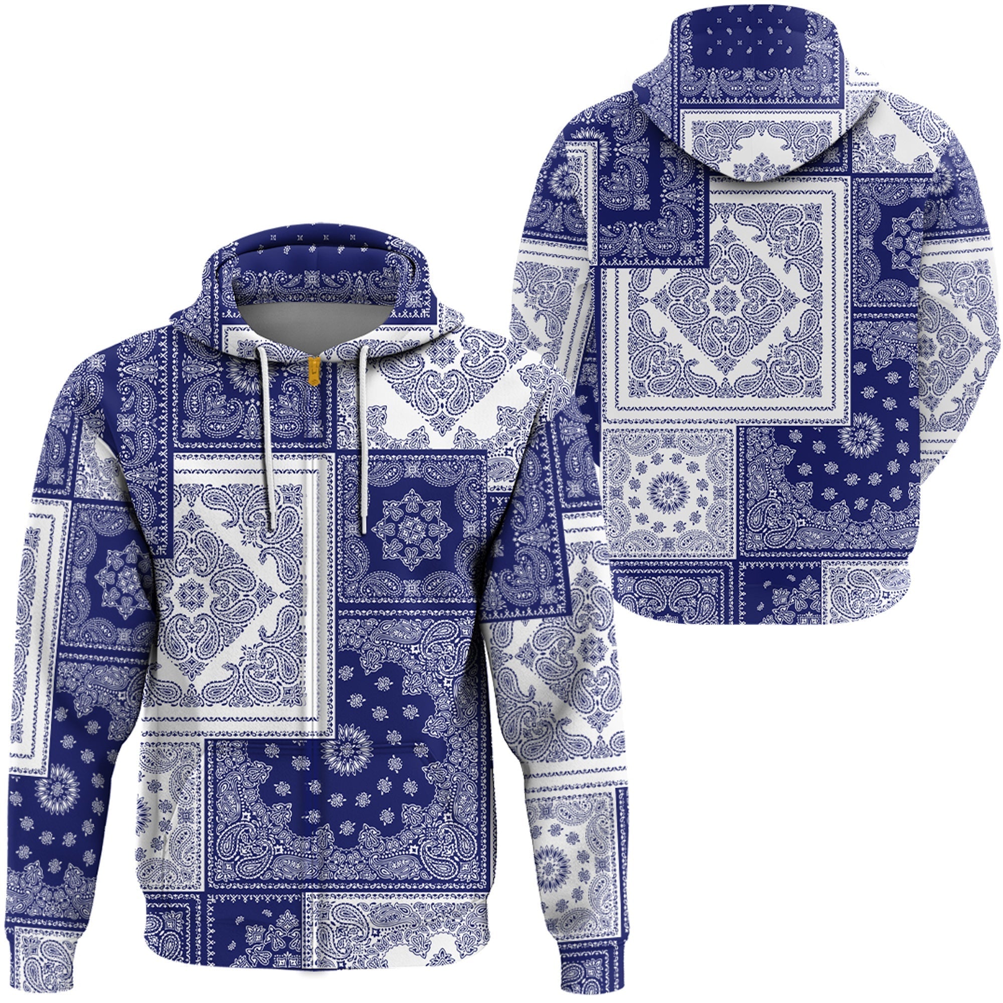 Paisley Bandana Hoodie Pattern Seamless Ver.36 RLT13 - Wonder Print Shop