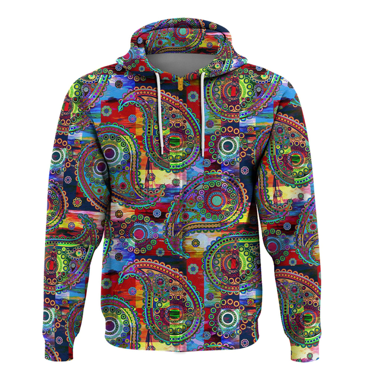 Paisley Bandana Hoodie Pattern Seamless Ver.31 RLT13 - Wonder Print Shop