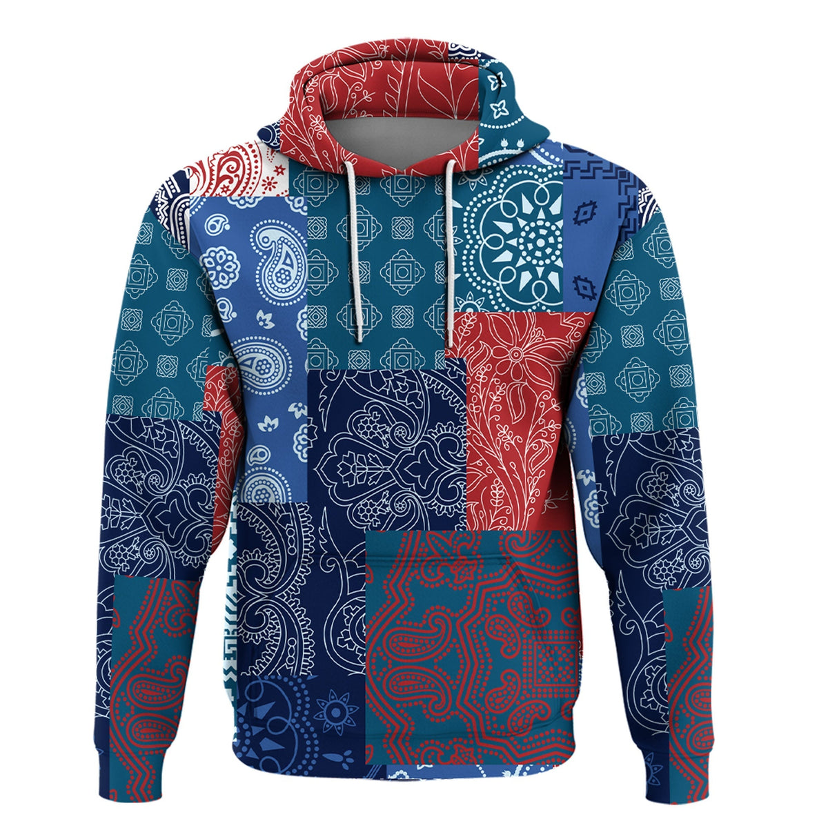 Paisley Bandana Hoodie Pattern Seamless Ver.63 RLT13 - Wonder Print Shop