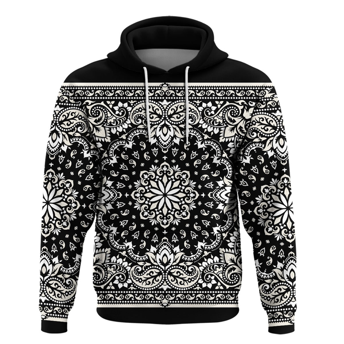 Paisley Bandana Hoodie Pattern Seamless Ver.62 RLT13 - Wonder Print Shop