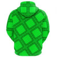 Paisley Bandana Pattern Seamless Green Hoodie RLT13 - Wonder Print Shop