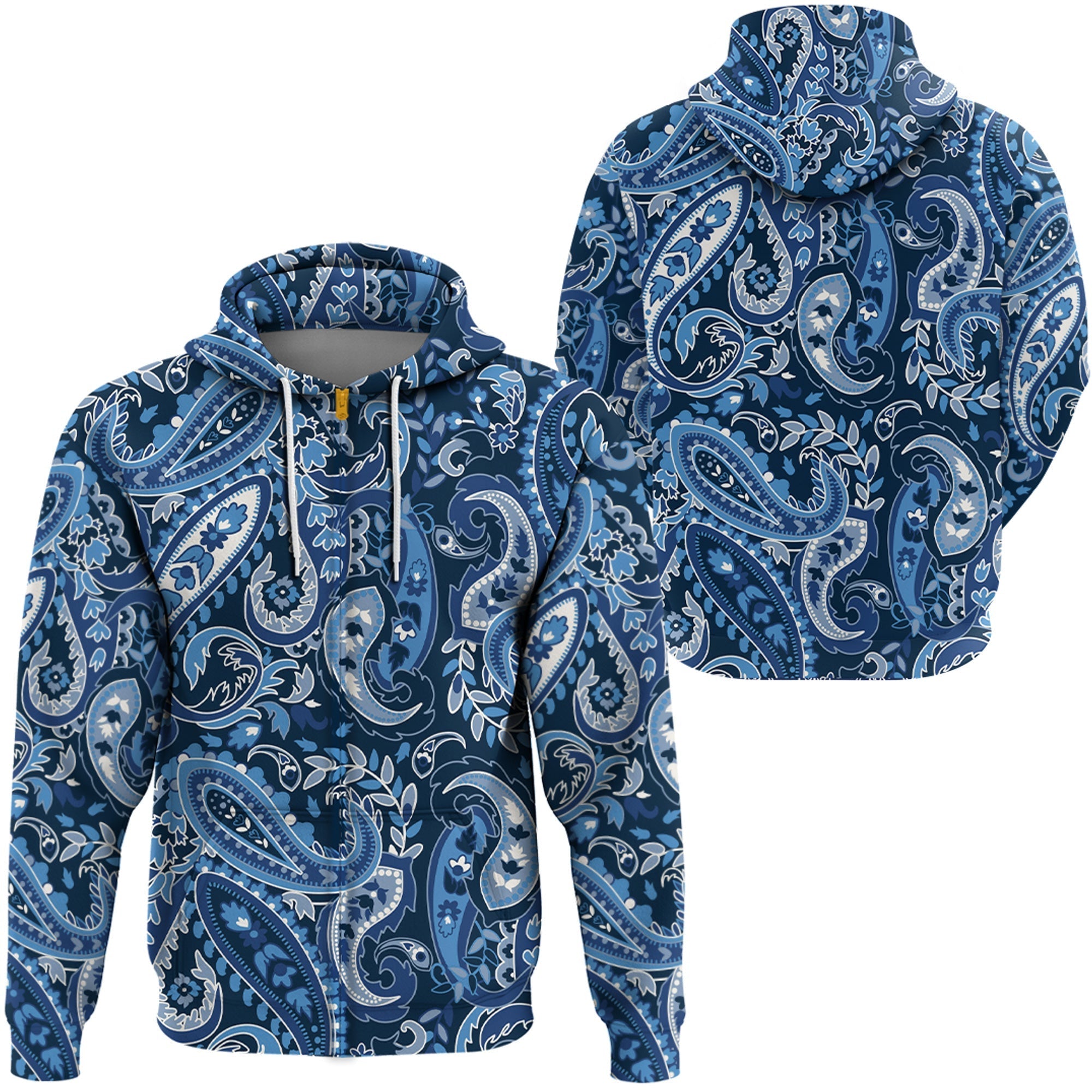 Paisley Bandana Hoodie Pattern Seamless Ver.42 RLT13 - Wonder Print Shop