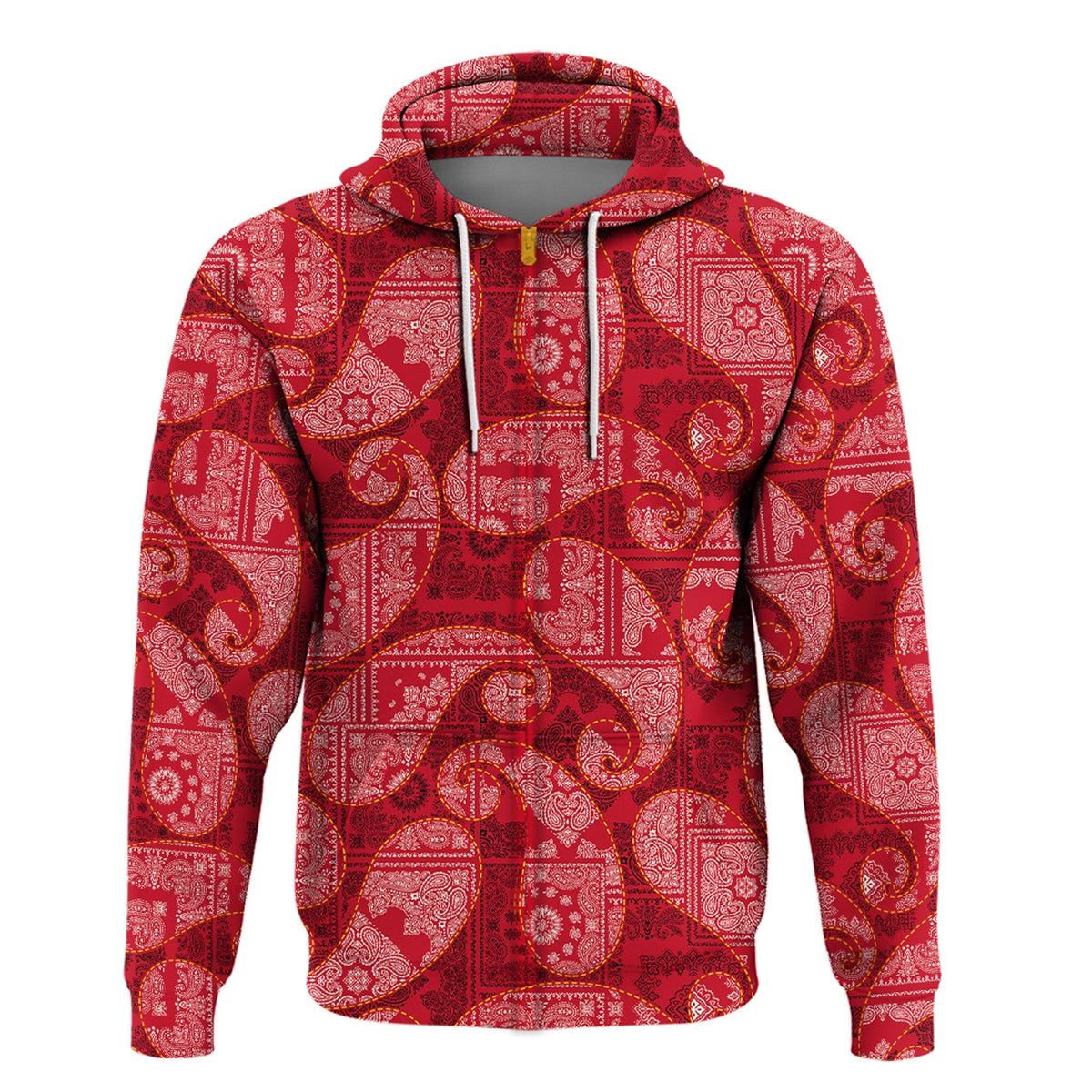 Paisley Bandana Hoodie Pattern Seamless Ver.49 RLT13 - Wonder Print Shop