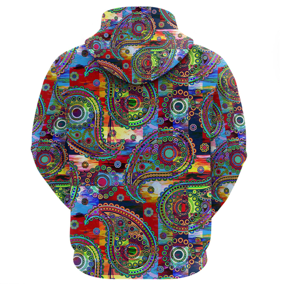 Paisley Bandana Hoodie Pattern Seamless Ver.31 RLT13 - Wonder Print Shop