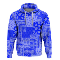 Paisley Bandana Pattern Seamless Blue Hoodie RLT13 - Wonder Print Shop