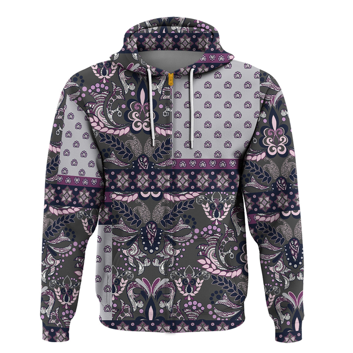 Paisley Bandana Hoodie Pattern Seamless Ver.44 RLT13 - Wonder Print Shop